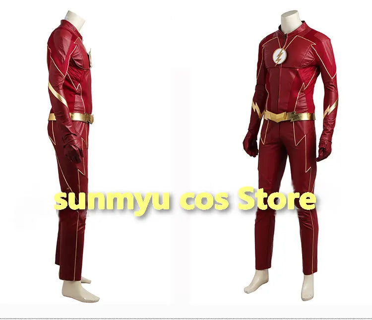 Adult Costume, The Flash Cosplay, 4 Pieces