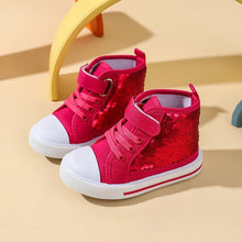 Carregar imagem no visualizador da galeria, Tênis Infantil Feminino #Sneakers Monocromático Lantejoulas Tam: 19-24
