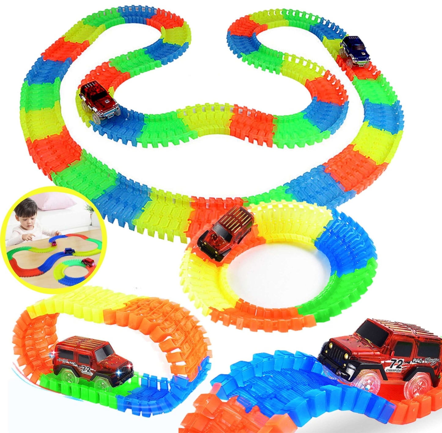 Magic Light-Up Track Cart – Super Cart