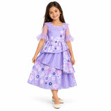 AI-generated representation of Isabela Encanto Lavender Floral Costume Dress for Girls