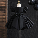 Short Party Dress in Various Colors, Sizes 1 to 12 Years