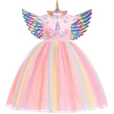 Unicorn Costume Dress – Tiara + Wings (01)