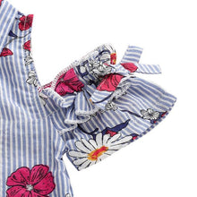 Carregar imagem no visualizador da galeria, Conjunto Summer Floral e Listras - Tamanhos de 1 a 5 anos
