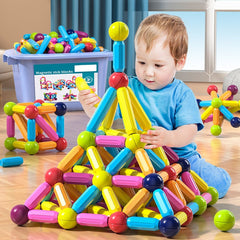 Brinquedo Magnético Infantil -  Blocos Magnéticos