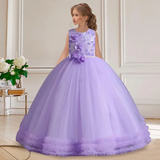 Pearl Sequin Sleeveless Dress for Girls