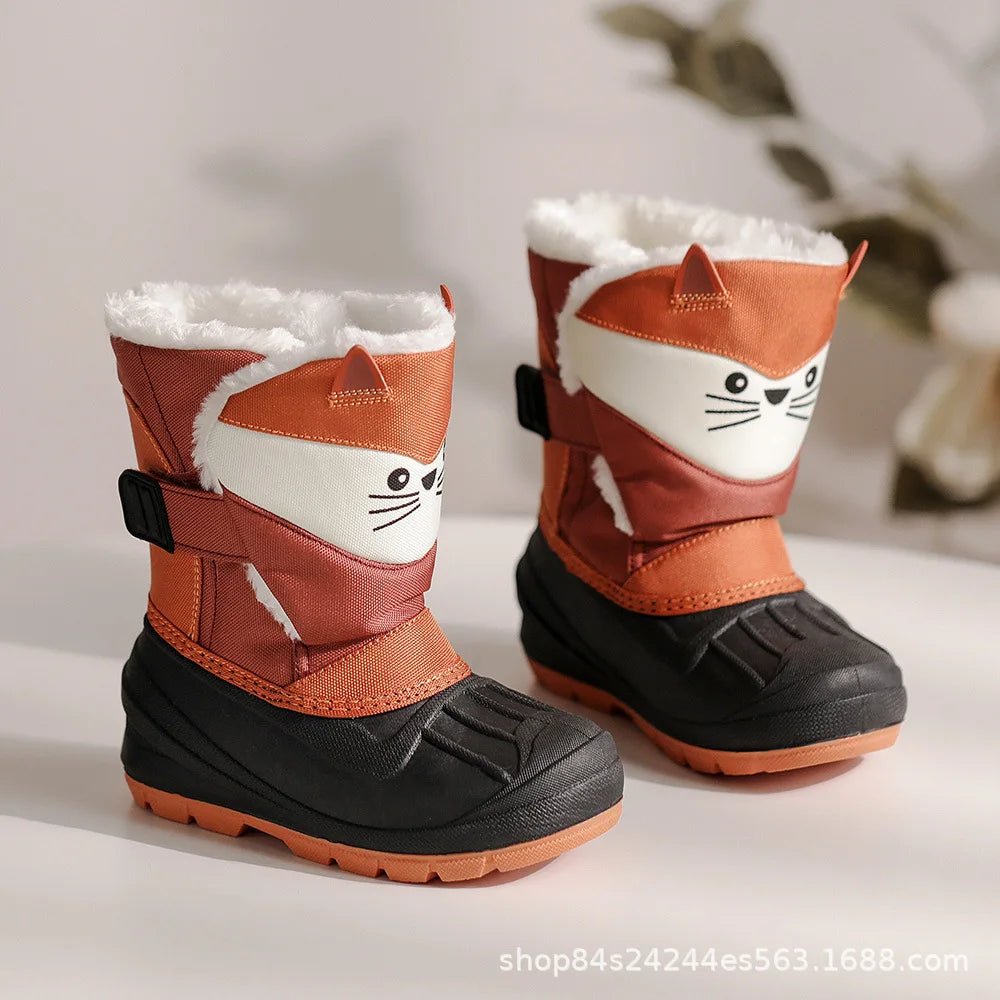 Kids booties with plush lining.