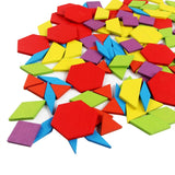 Educational Tangram Kit (155 Wooden Pieces)