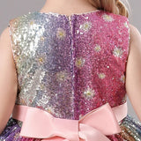 Rainbow Princess Dress for Kids Parties