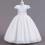 Purple Princess Dress with Sequins, Long, for Kids
