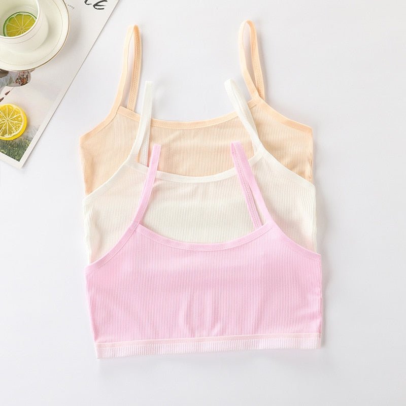 Set of 4 Girls' Bra Tops -