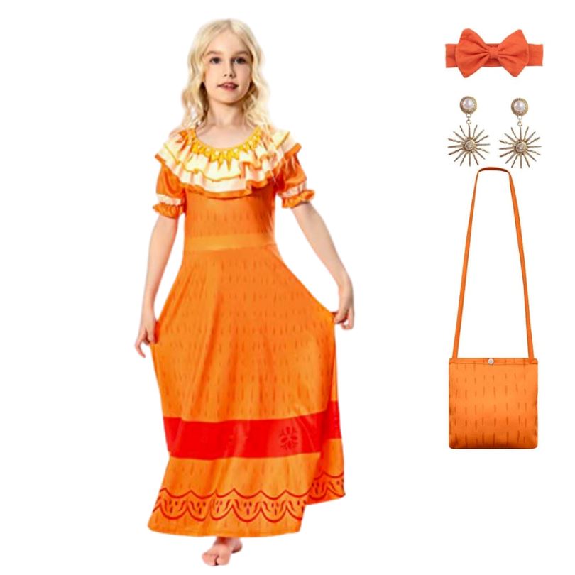 Costume Dress Pepa Madrigal – Encanto – Bag + Earrings + Bow
