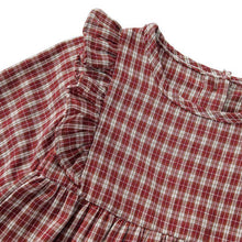 Carregar imagem no visualizador da galeria, Vestido Xadrez Renda e Babados - Tamanhos de 6 meses a 4 anos
