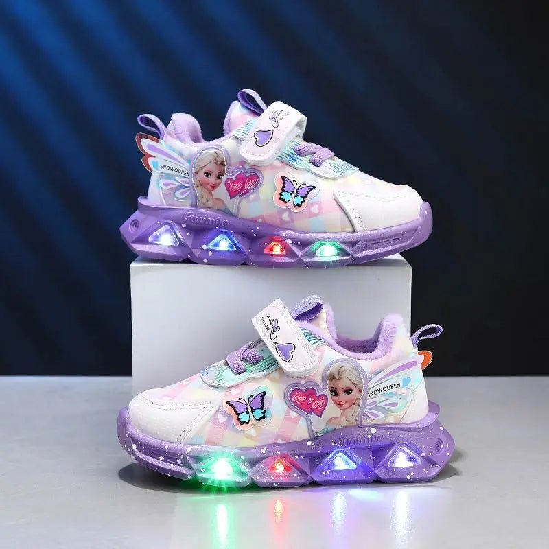 Elsa Frozen Kids' Sneakers with LED Lights
