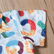 Carregar imagem no visualizador da galeria, Conjunto Casual Letrinhas - Tamanhos de 1 a 6 anos
