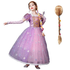 Vestido Fantasia Rapunzel Super Luxo + Acessórios