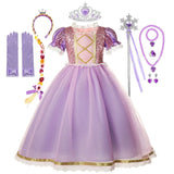 Premium Rapunzel Costume Dress + Accessories