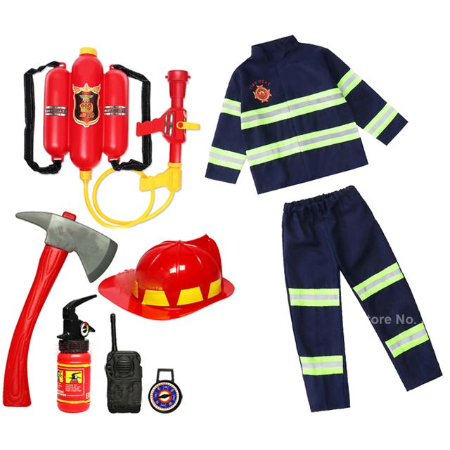 Firefighter Uniform Costume + Accessories