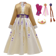 Vestido Fantasia Princesa Anna - Frozen + Acessórios