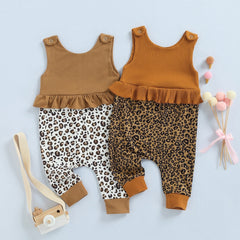 Macacão Infantil Feminino Leopardo