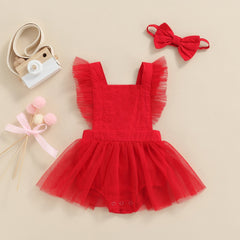 Body Vestido Infantil Lese + Faixa