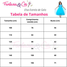 Upload image to gallery viewer, Frozen Elsa Ice Star Costume Dress with Accessories (5pcs) 
