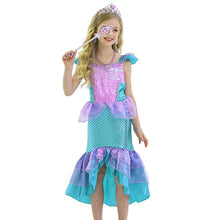 Upload image to gallery viewer, Children's Mermaid Ariel Costume Dress + Accessories (II)
