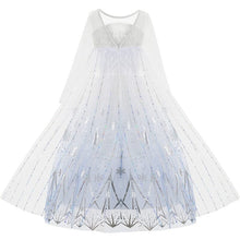 Upload image to gallery viewer, Elsa Snow Queen Frozen Costume Dress with Accessories - 3 Pieces 
