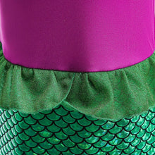 Upload image to gallery viewer, Children's Mermaid Ariel Costume Dress with Tail 
