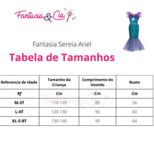 Upload image to gallery viewer, Ariel Enchanted Costume Dress - The Little Mermaid + Wig 
