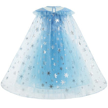 Upload image to gallery viewer, Frozen Elsa Ice Star Costume Dress with Accessories (7 pieces) 
