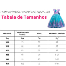 Upload image to gallery viewer, Princess Ariel Costume Dress, Super Deluxe + Accessories - Children's 
